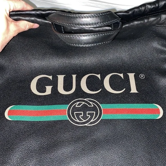 Gucci Black Drawstring bag - Picture 6 of 12